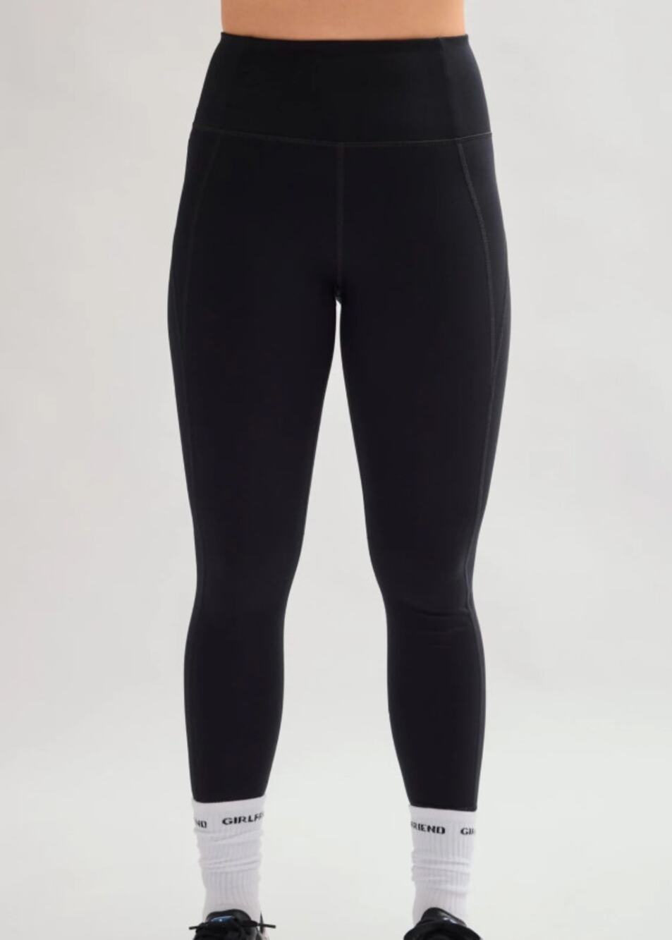 NWT Girlfriend Collective Women's Compressive High-Rise 7/8 Legging Black SZ XS